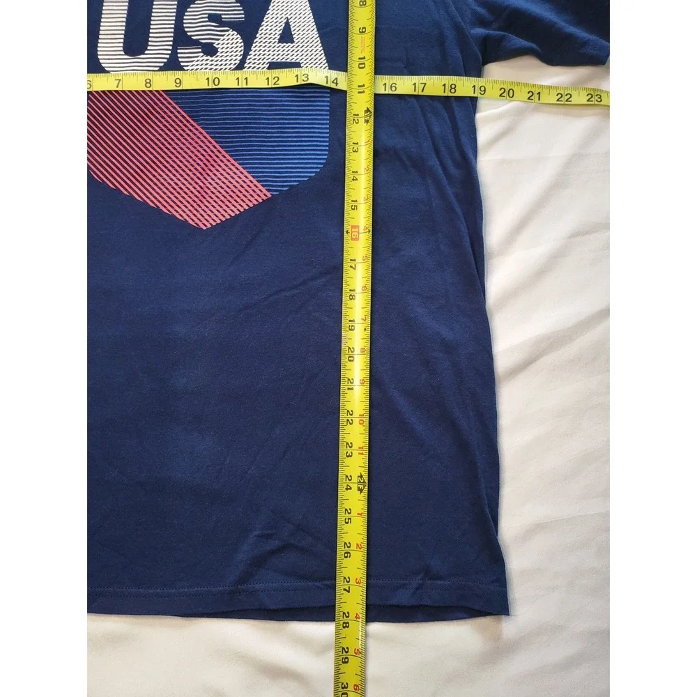 Adidas‎ Mens USA Shield Graphic T-Shirt Navy Blue The Go-To Tee Size M